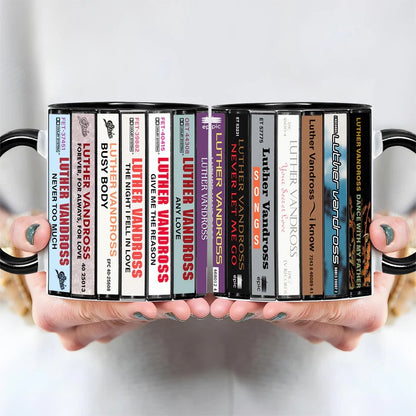 Sade Albums Cassette Collection Retro Accent Mug