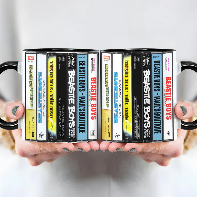 Beastie Boys Albums Cassette Collection Retro Accent Mug