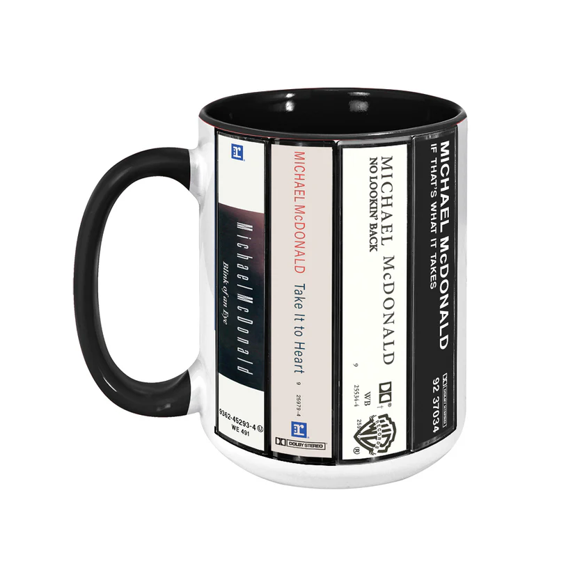 Michael McDonald Albums Cassette Collection Retro Accent Mug