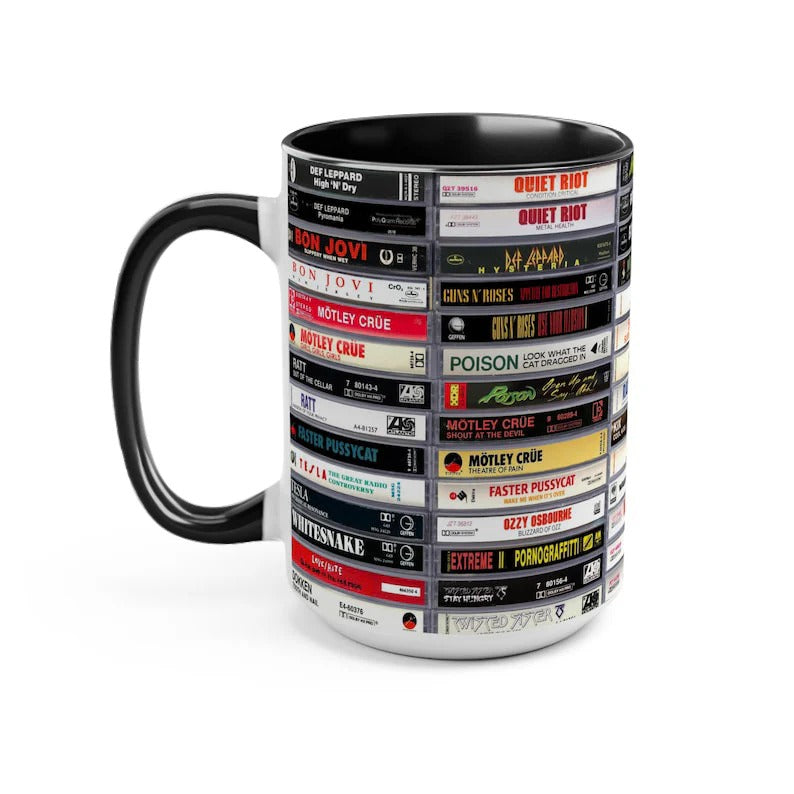 Metal Heavy Metal Kings Classic Tapes Accent Coffee Mug