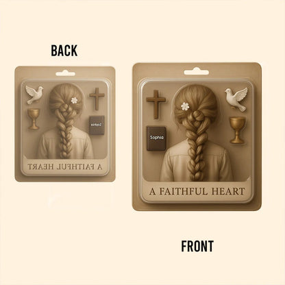 A Faithful Heart - Personalized Custom Shaped Acrylic Plaque
