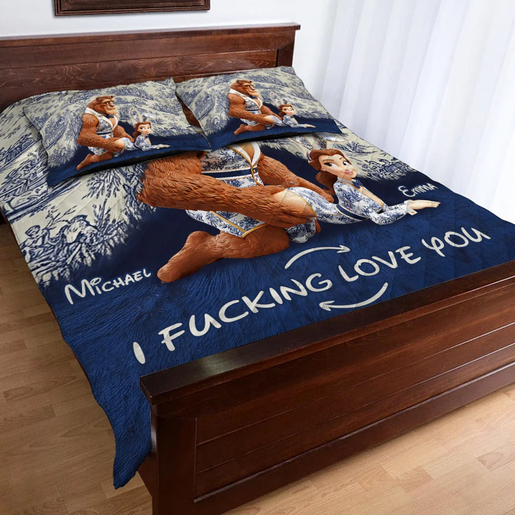 I Love You - Personalized Couple Bedding Set