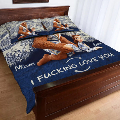 I Love You - Personalized Couple Bedding Set