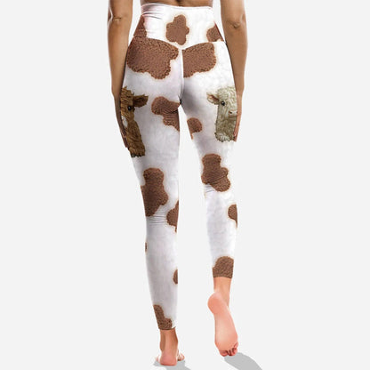 Adorable Highland Cows - Personalized Hoodie and Leggings