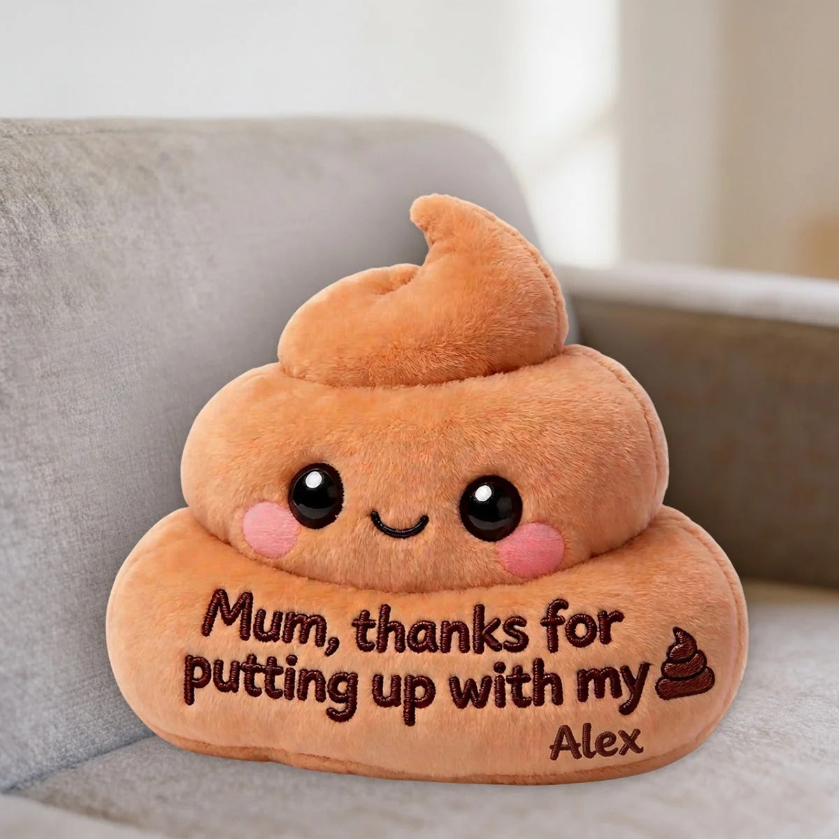 Thanks For Putting Up With My Sh_t - Personalized Mother Pillow