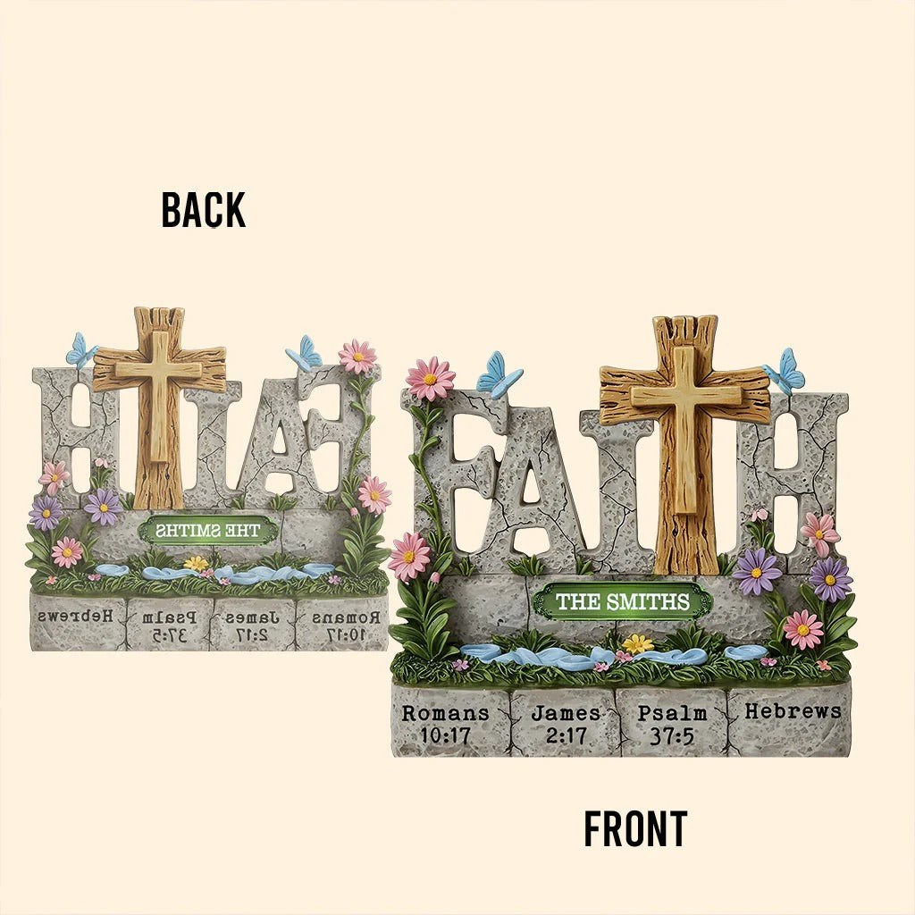 Faith Love- Personalized Custom Shaped Acrylic Plaque