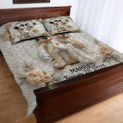 Happily Ever After - Personalized Couple Bedding Set