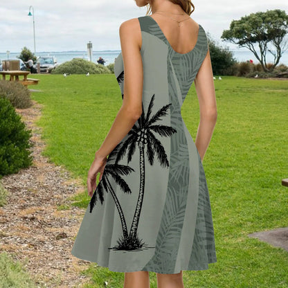 Coconut Tree - Personalized Sleeveless Dress