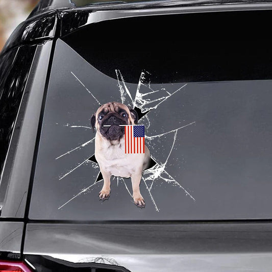 Dog america Vinyl Decal, Dog Decal