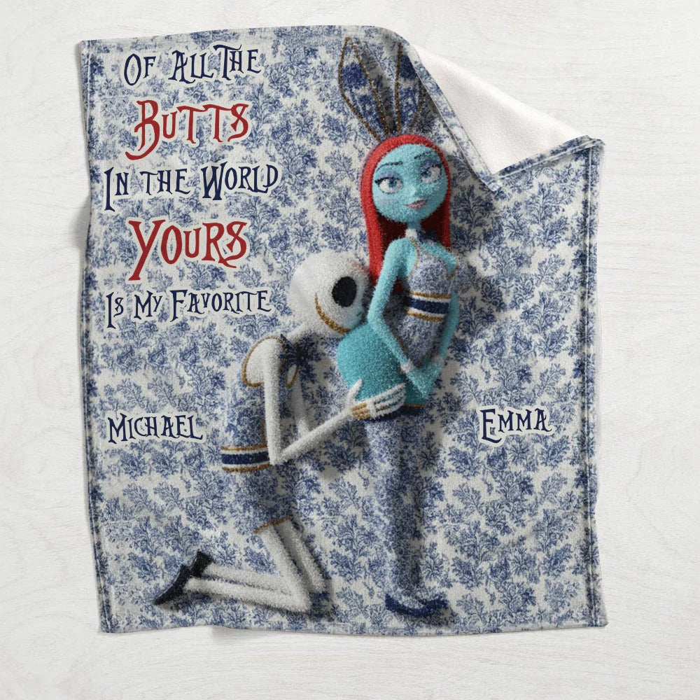 Funny Gift For Couple - Personalized Couple Blanket