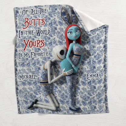 Funny Gift For Couple - Personalized Couple Blanket