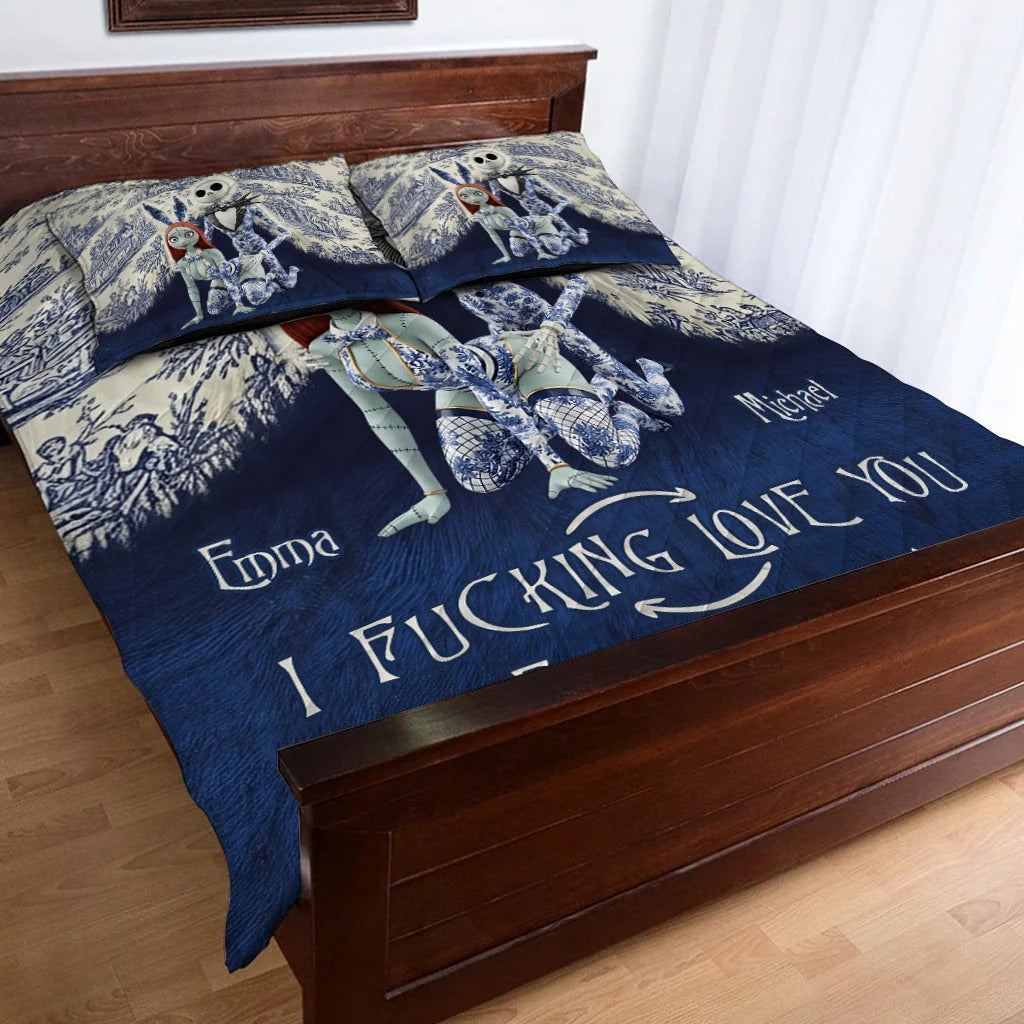 I Love You - Personalized Couple Bedding Set
