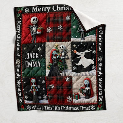 Merry Christmas Couple- Personalized Nightmare Blanket