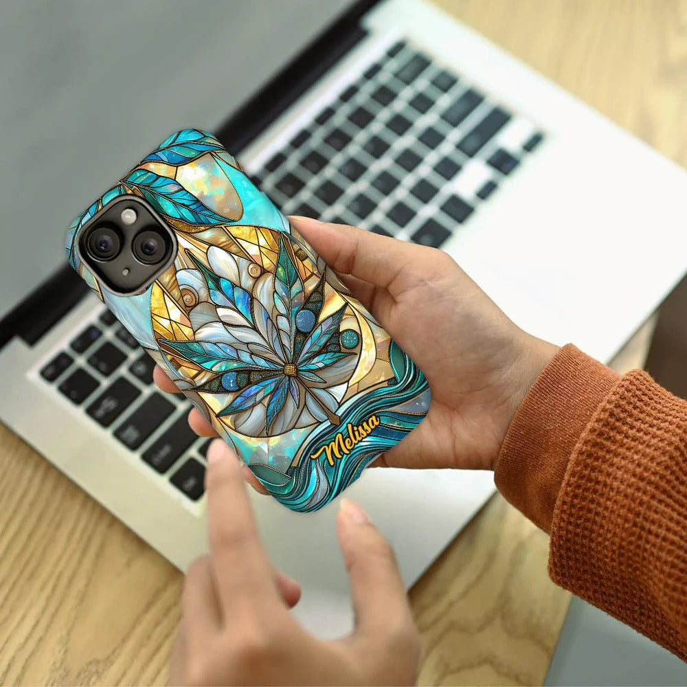 Stunning Leaf, Personalized Weed Phone Case
