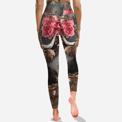 Love Highland Cows - Personalized Hoodie and Leggings