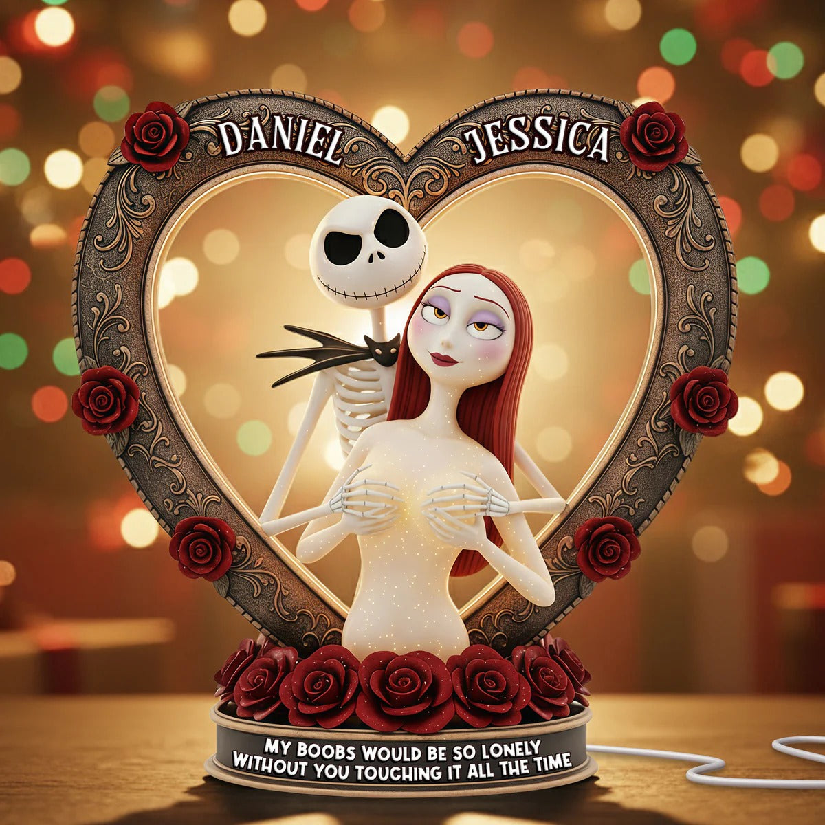 Spooky Couple Light Box - Personalized Gift For Couples