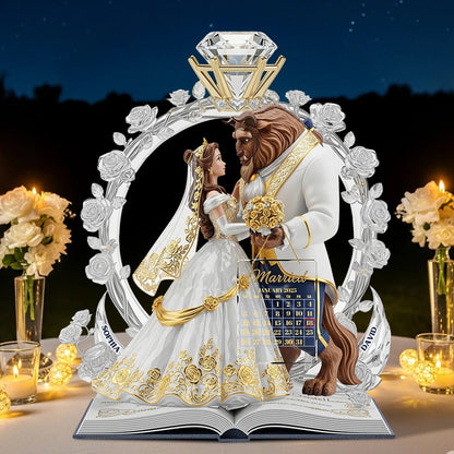 Our Fairytale Begins - Personalized Custom Shaped Acrylic Plaque