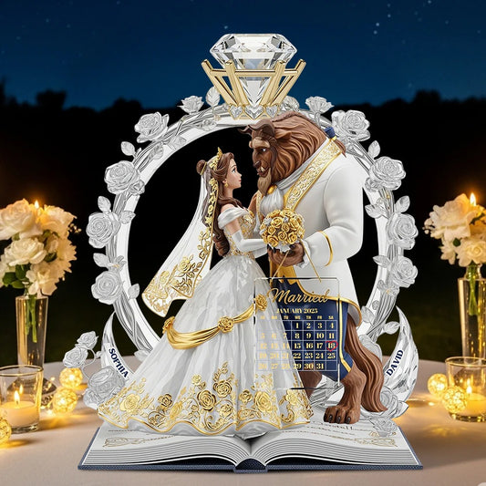 Our Fairytale Begins - Personalized Custom Shaped Acrylic Plaque