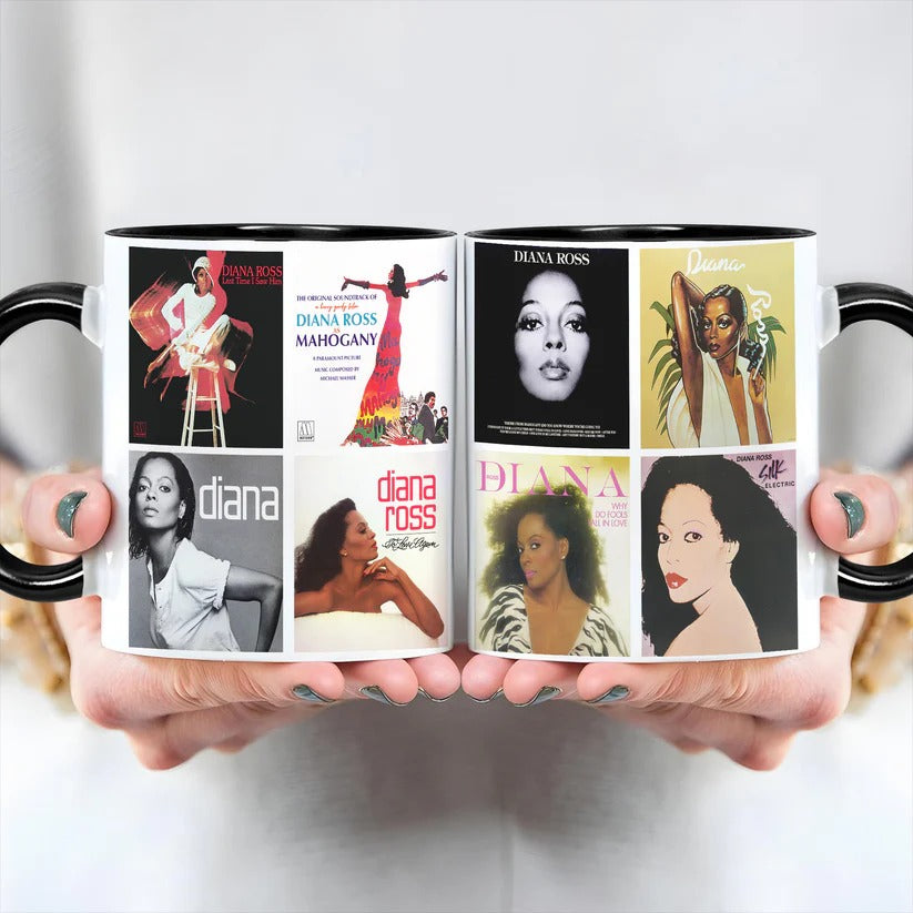 Diana Ross Albums Cover Collection Retro Mug