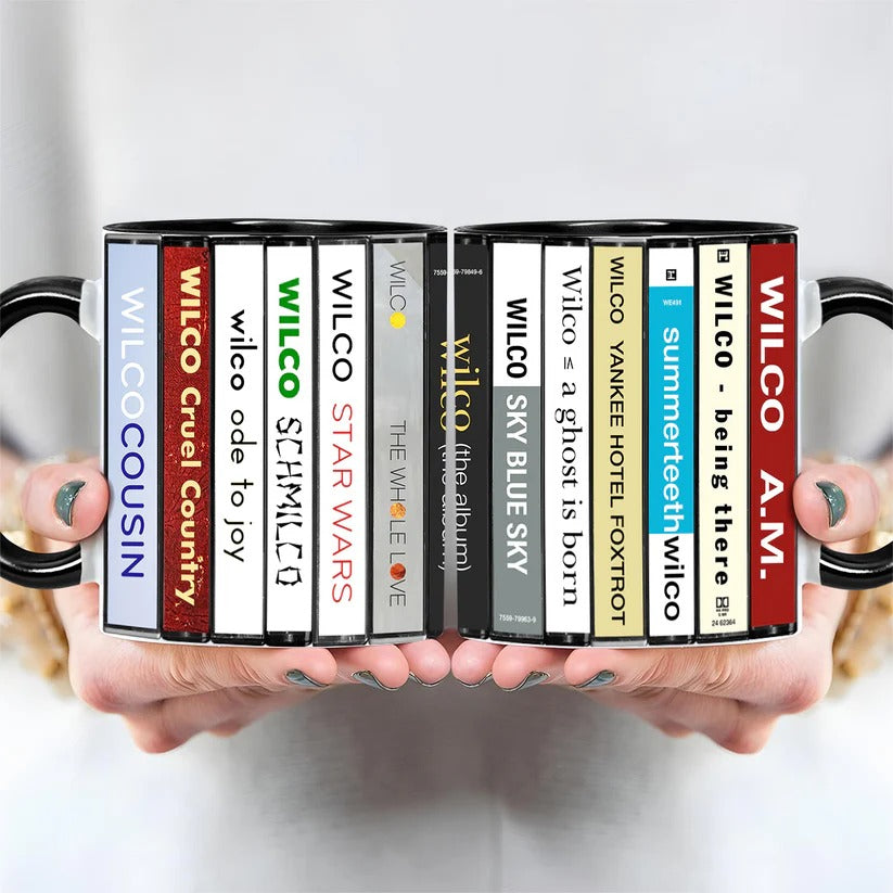 Wilco Albums Cassette Collection Retro Accent Mug