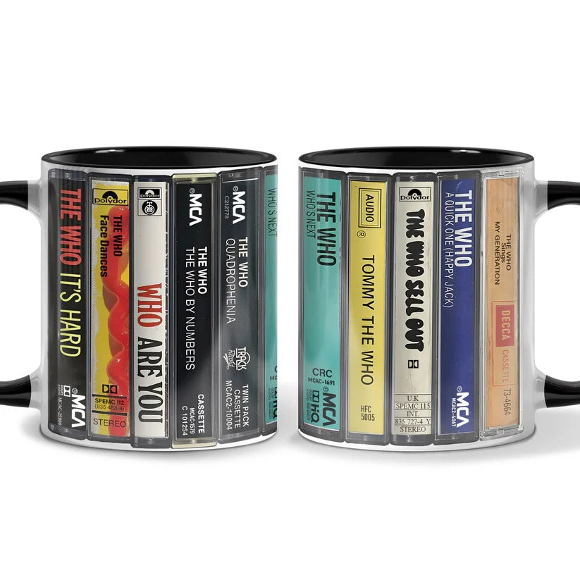 The Who Albums Retro Cassette Collection Accent Mug