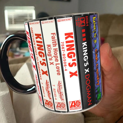 King’s X Albums Cassette Collection Retro Accent Mug