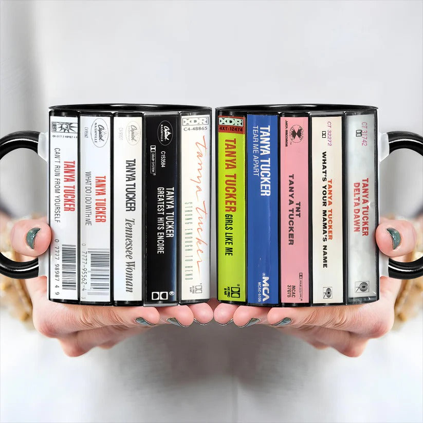 Tanya Tucker Albums Cassette Retro Collection Accent Mug