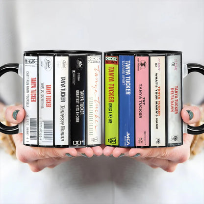 Tanya Tucker Albums Cassette Retro Collection Accent Mug