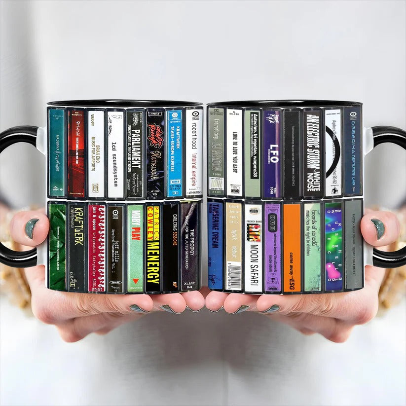 Electronic Dance Music Albums Cassette Collection Accent Mug
