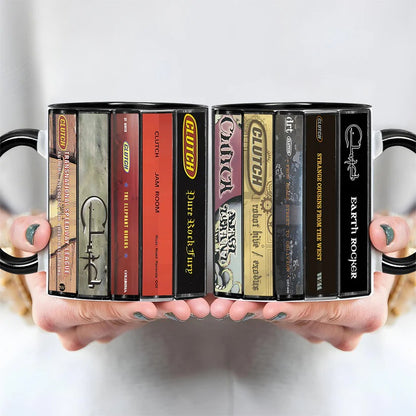 Clutch Albums Cassette Collection Retro Accent Mug