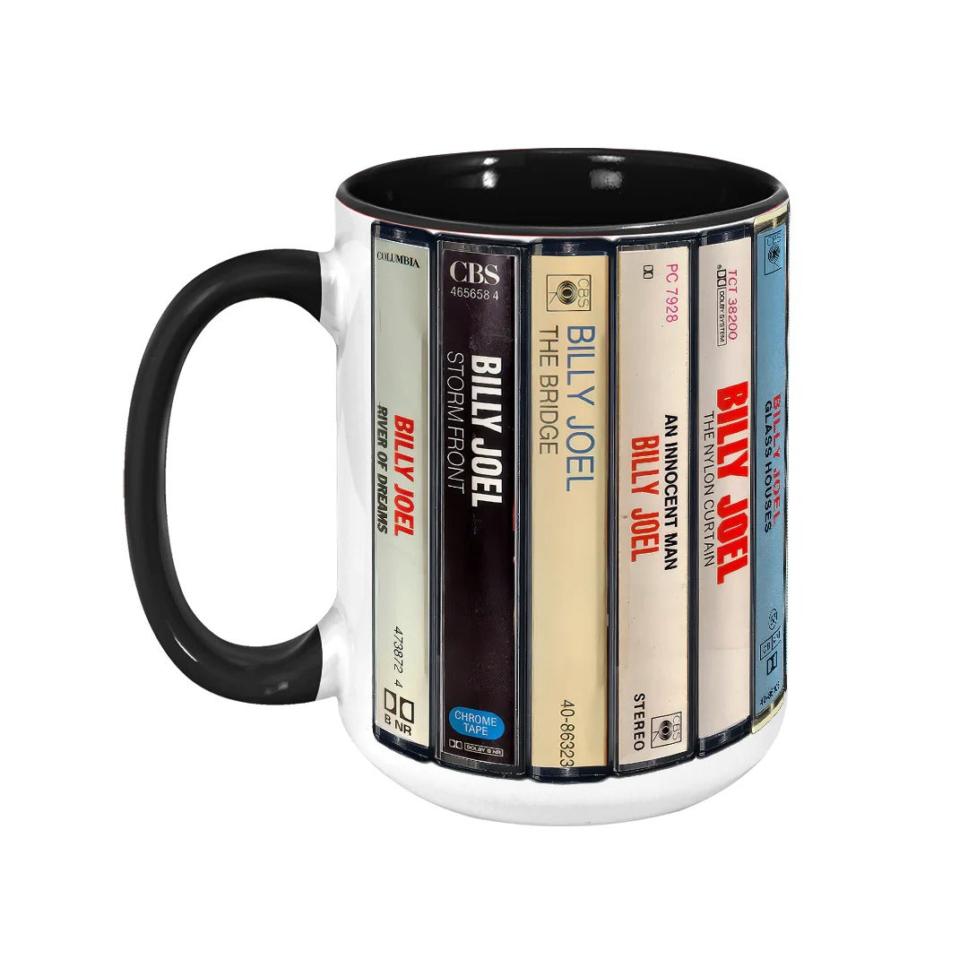 Billy Joel Albums Cassette Retro Collection Accent Mug