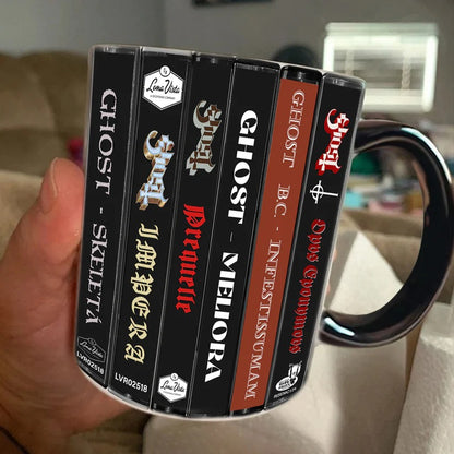 Ghost Albums Cassette Collection Retro Accent Mug
