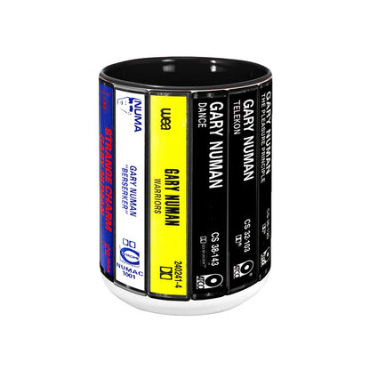 Gary Numan Albums Cassette Collection Retro Accent Mug