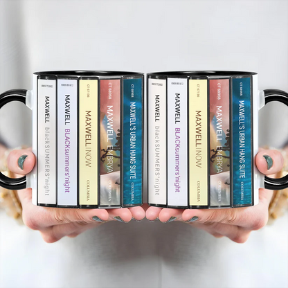 Maxwell Albums Cassette Collection Retro Accent Mug
