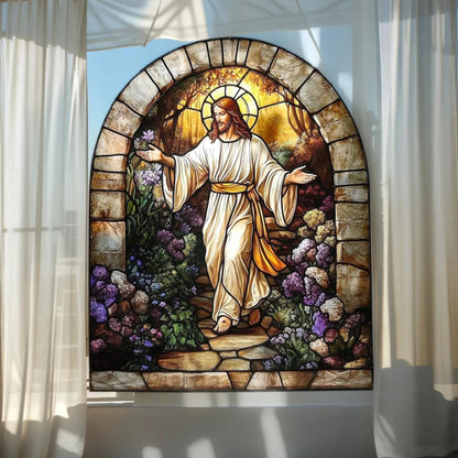 Jesus Christ Acrylic Window, Christian Acrylic Window Hanging