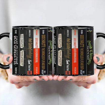 Good Charlotte Albums Cassette Collection Retro Accent Mug