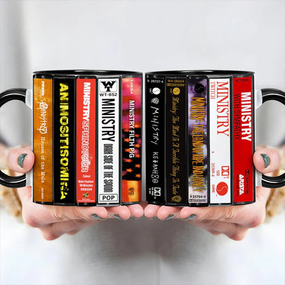 Ministry Albums Cassette Retro Collection Accent Mug
