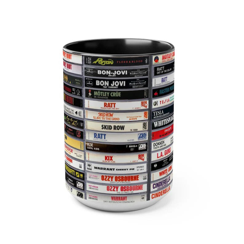 Metal Heavy Metal Kings Classic Tapes Accent Coffee Mug
