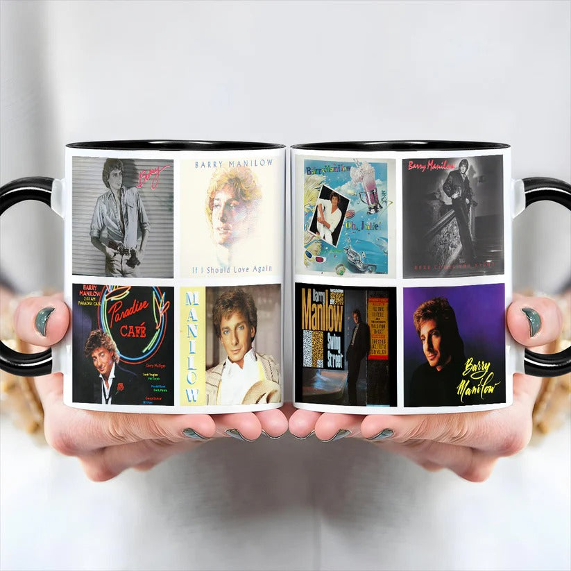 Barry Manilow Albums Cover 80s Collection Retro Mug