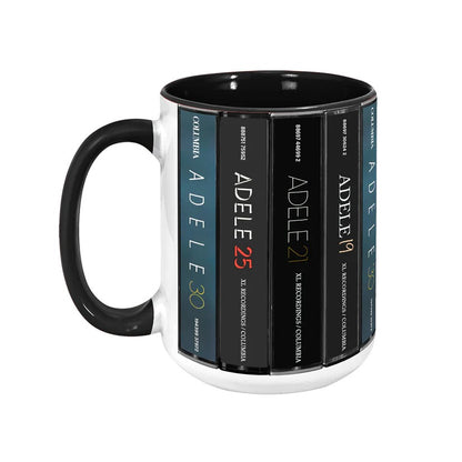 Adele Albums Cassette Collection Retro Accent Mug