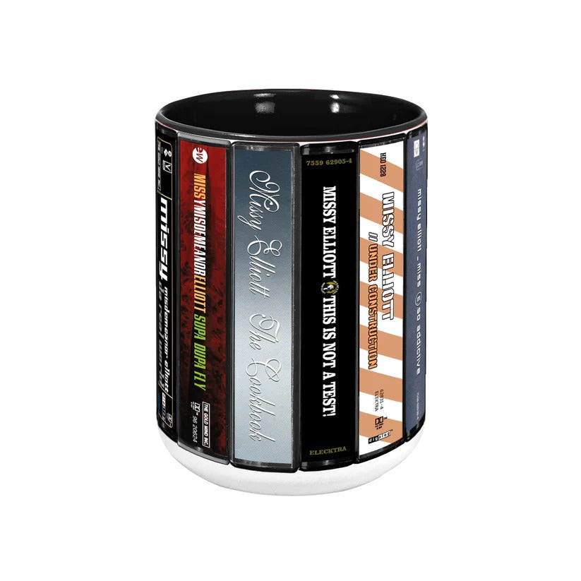Missy Elliott Albums Cassette Collection Retro Accent Mug