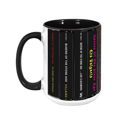 Queens Of The Stone Age Albums Cassette Collection Retro Accent Mug