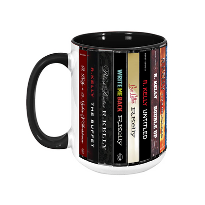 R. Kelly Albums Cassette Collection Retro Accent Mug