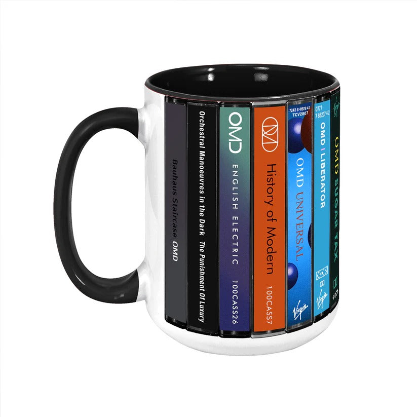Orchestral Manoeuvres In The Dark Albums Cassette Collection Retro Accent Mug