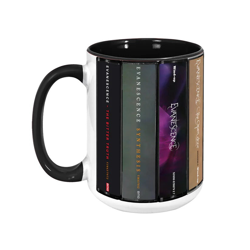 Evanescence Albums Cassette Collection Retro Accent Mug