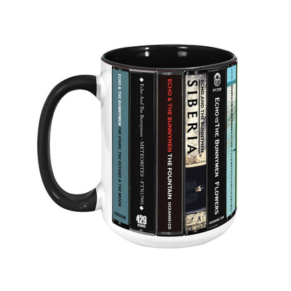 Echo & The Bunnymen Albums Cassette Collection Retro Accent Mug