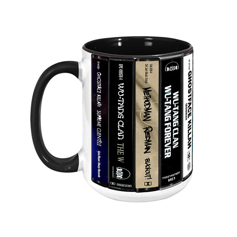 Wu-tang Clan Albums Cassette Collection Retro Accent Mug