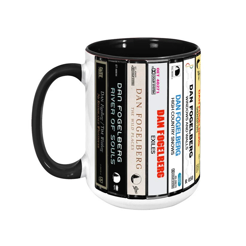 Dan Fogelberg Albums Cassette Collection Retro Accent Mug