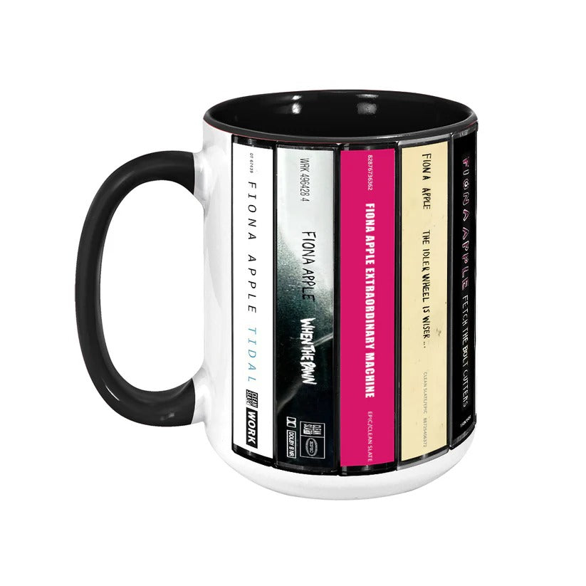 Fiona Apple Albums Cassette Collection Retro Accent Mug