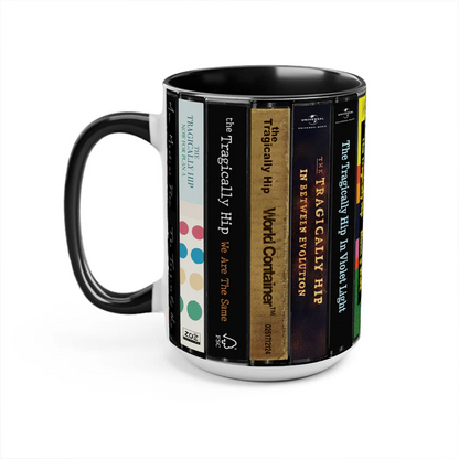 The Tragically Hip Albums Cassette Collection Retro Accent Mug